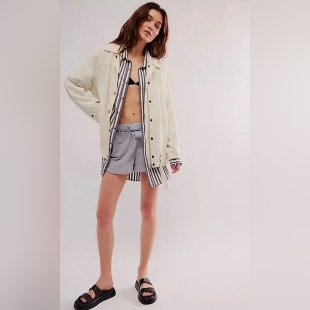 NWT Free People Lola Linen Jacket